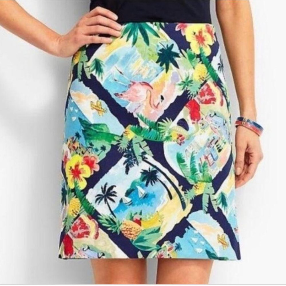 Talbots Floral Skirt 20W